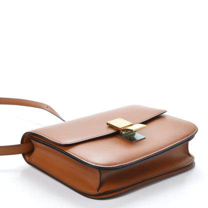 Celine Box Calfskin Medium Classic Box Flap Bag Chestnut 3 of 9