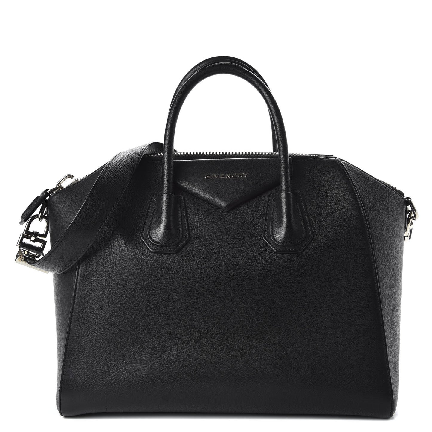 Sugar Goatskin Medium Antigona Black