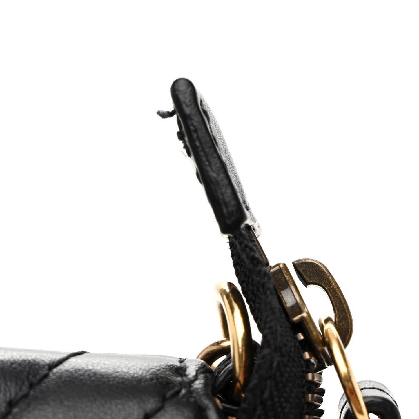 Calfskin Matelasse Mini GG Marmont Chain Bag Black