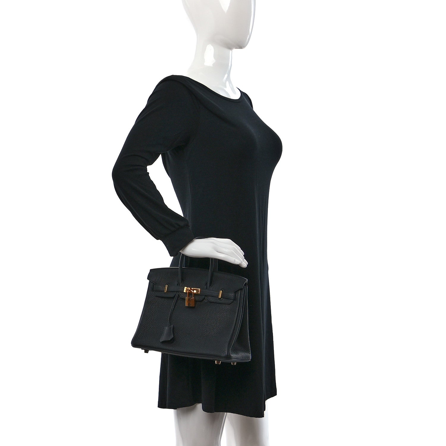Hermes Togo Birkin 25 Black 2 of 10