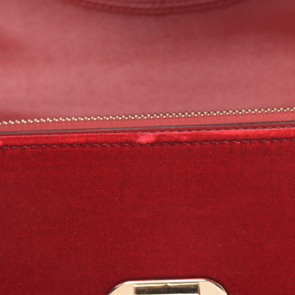 Valentino Garavani Velvet Small Rockstud No Limit Shoulder Bag Red 5 of 6