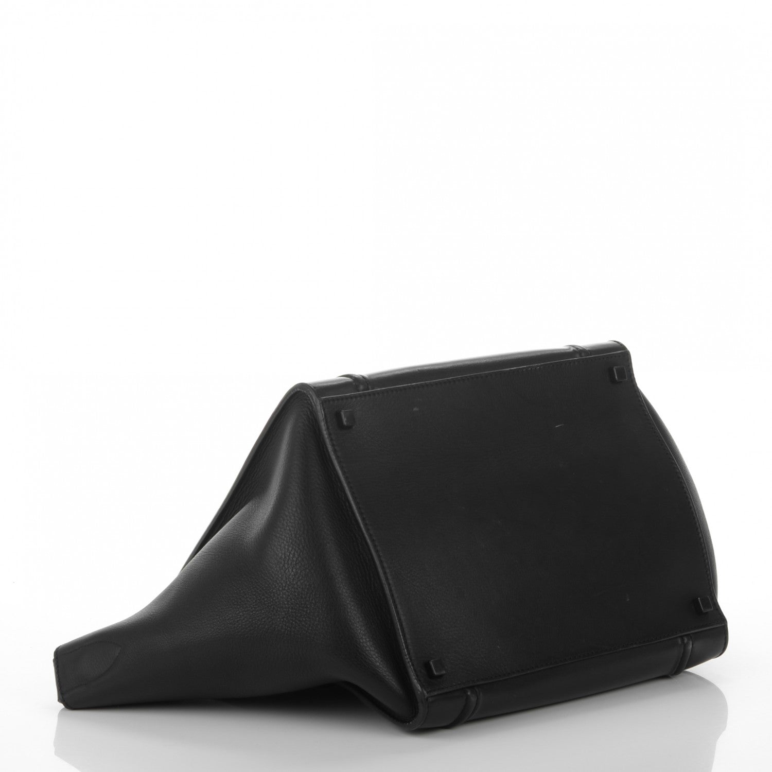 Celine Supple Calfskin Medium Phantom Luggage Black 4 of 7