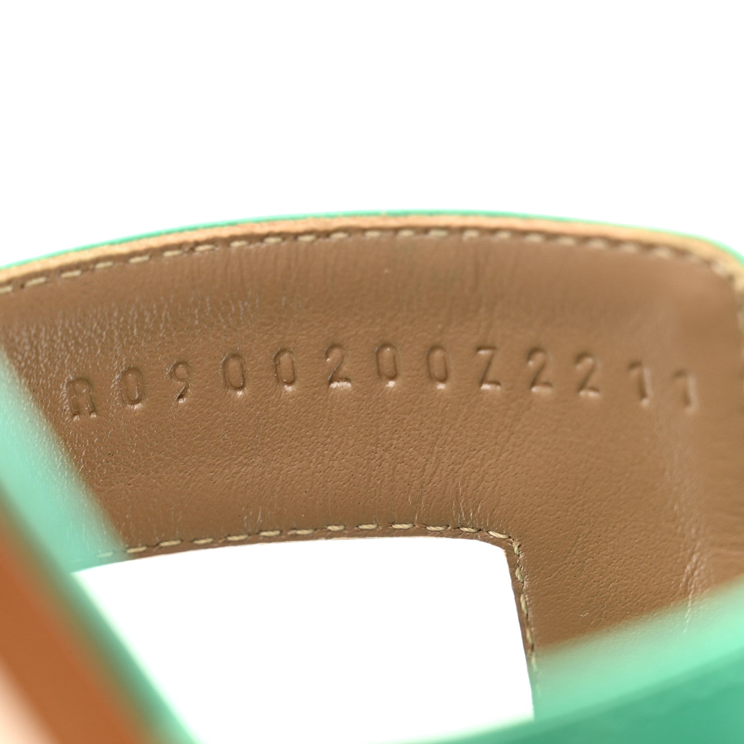 Hermes Shiny Alligator Oran Sandals 41 Vert Jade 8 of 9