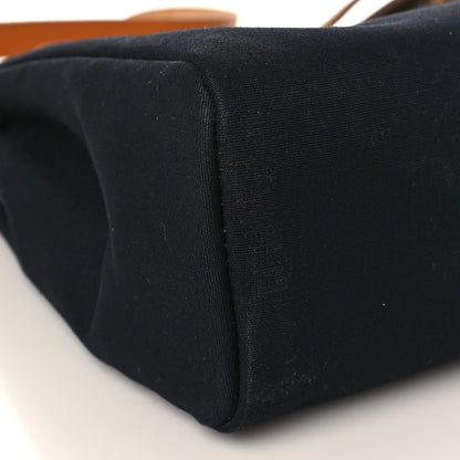 Hermes Toile Vache Hunter Herbag Zip PM 31 Black Natural 11 of 16