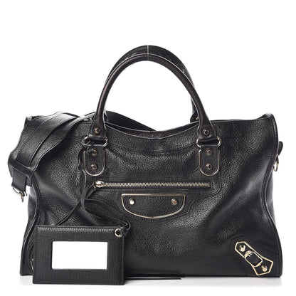 Balenciaga Chevre Gold Metallic Edge Hardware City Black 1 of 7