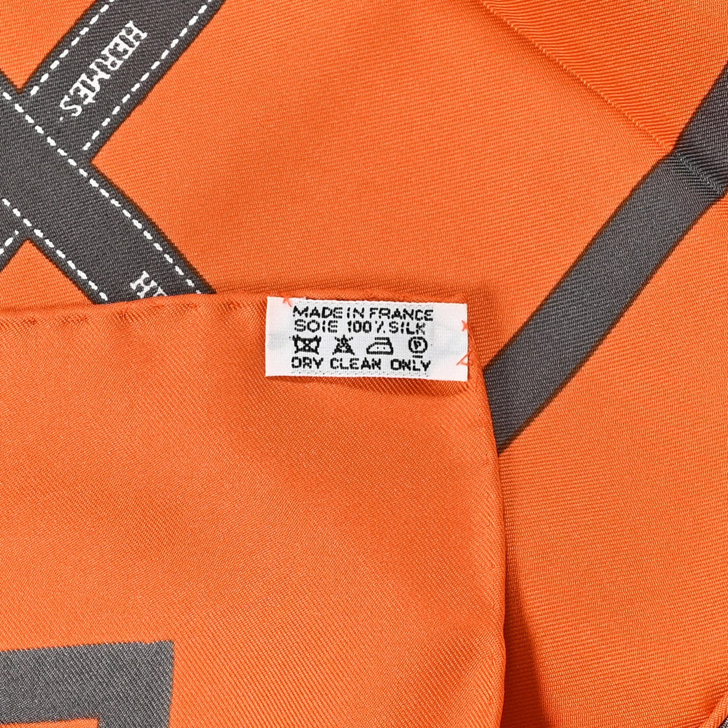 Silk Bolduc Scarf Orange