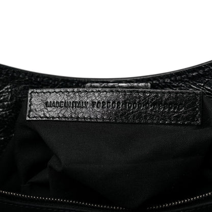 Balenciaga Agneau Arena Neo Classic Silver Hardware Medium Upside Down Tote Black 6 of 9