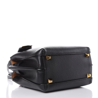 MCM Grained Calfskin Mini Milla Tote Phantom Black 4 of 8