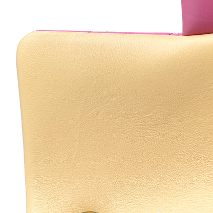 Chanel Lambskin Quilted Mini Rectangular Flap Pink Yellow 11 of 11