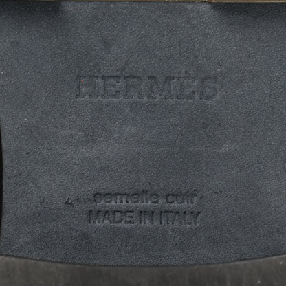 Hermes Calfskin Defense Ankle Boots 40 Black 6 of 12