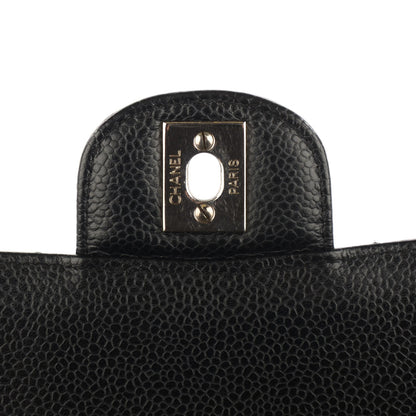 Chanel Caviar Quilted Medium Double Flap Black 7 of 8
