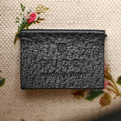 Gucci Calfskin Web Floral Embroidered Medium Dionysus Shoulder Bag Black 6 of 12