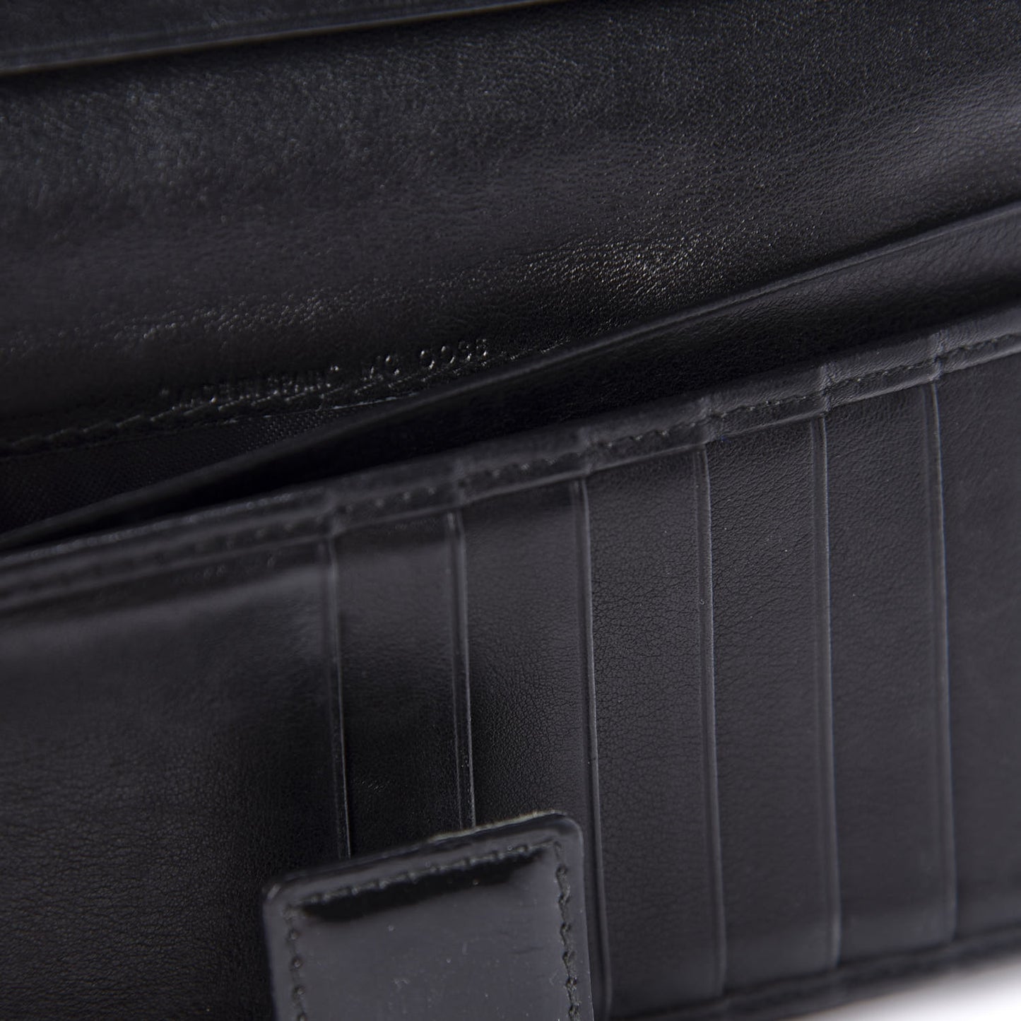Monogram Saddle Wallet Black