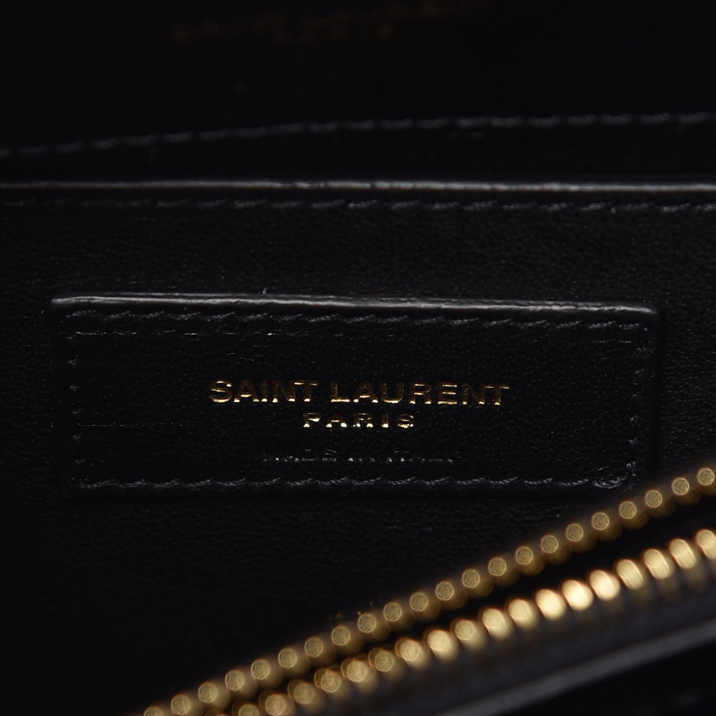 Calfskin Y Quilted Monogram Small Loulou Chain Satchel Black
