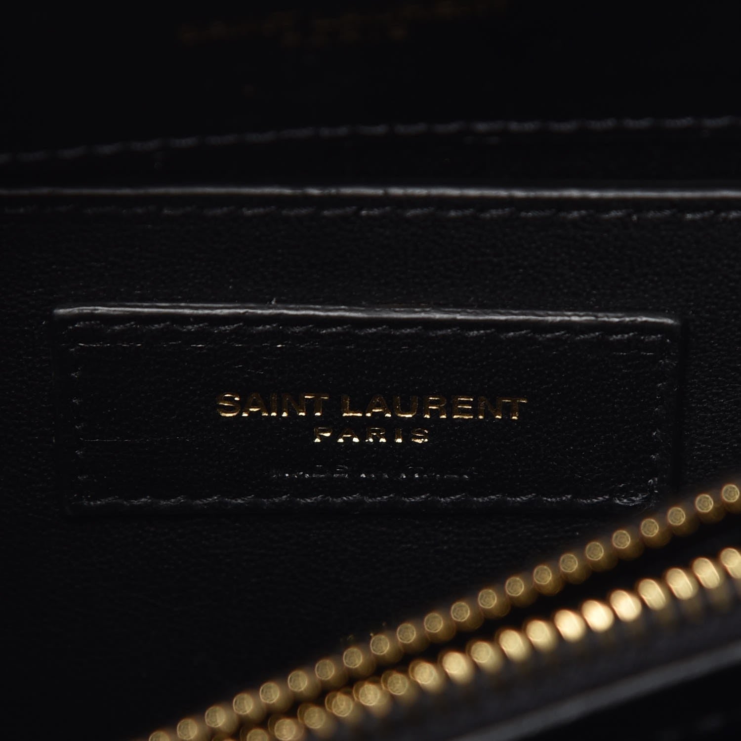Saint Laurent Calfskin Y Quilted Monogram Small Loulou Chain Satchel Black 7 of 8
