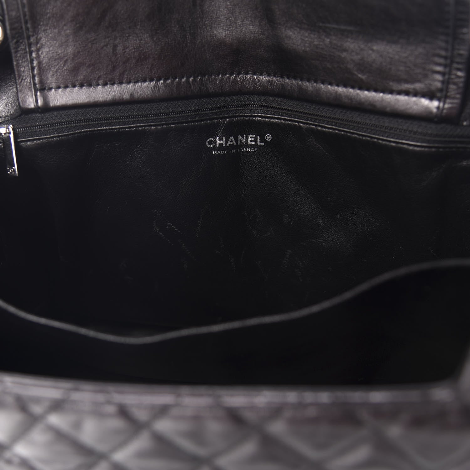 Chanel Metallic Calfskin Quilted XL Accordion Reissue Flap Black 9 of 15