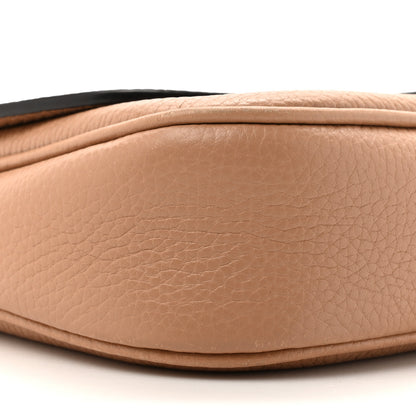 Gucci Pebbled Calfskin Medium Soho Flap Crossbody Camelia 10 of 12