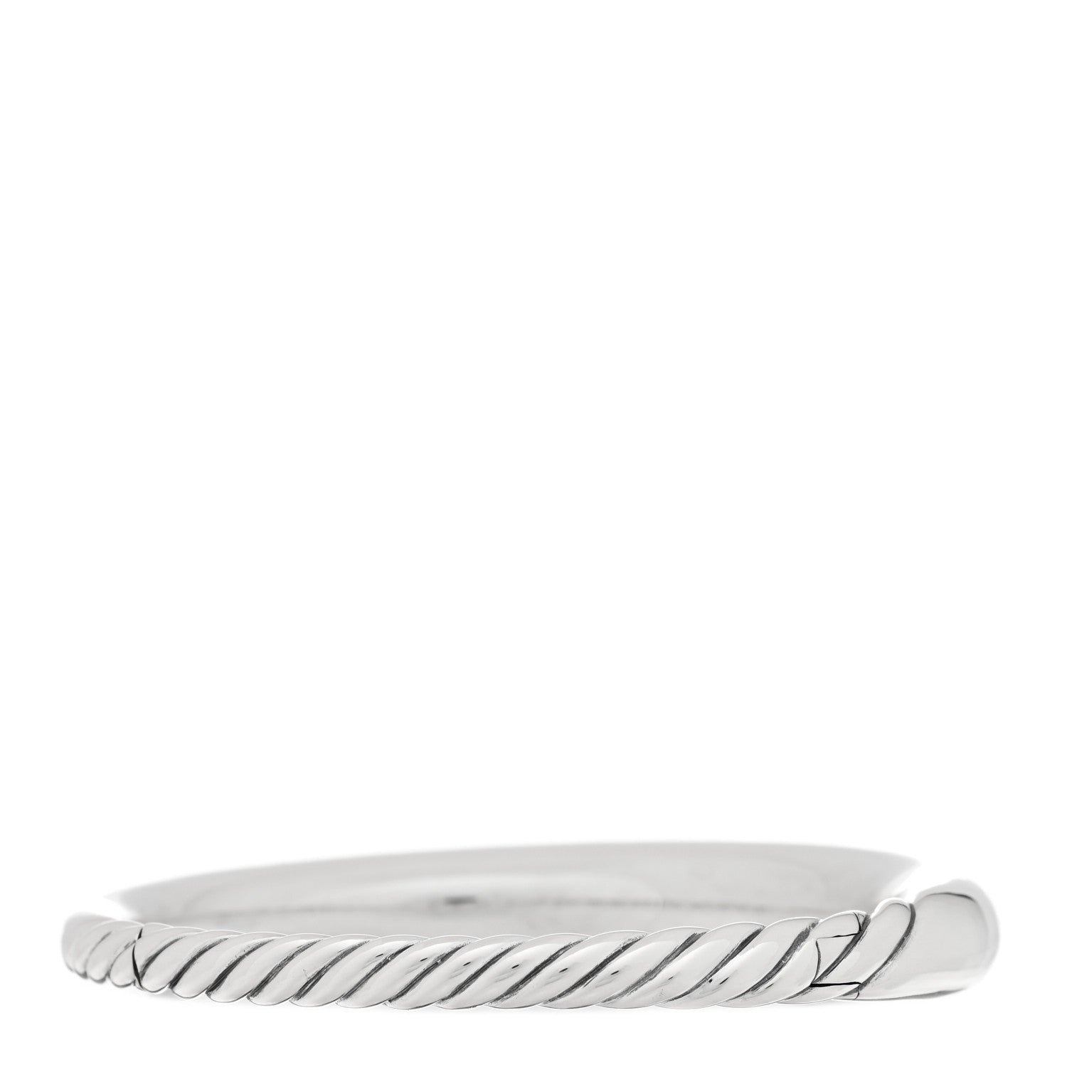 David Yurman Sterling Silver Pure Form Smooth Bracelet 2 of 3
