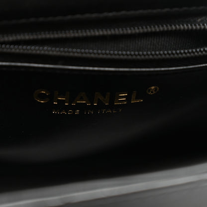 Chanel Shiny Aged Calfskin Quilted Nano Kelly Shopper Black 6 of 10