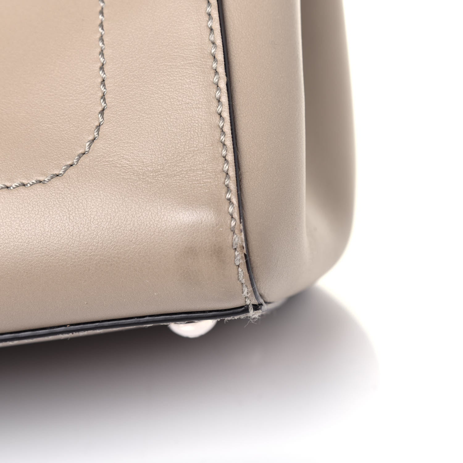 Fendi Vitello Baltico Dolce DotCom Satchel Tortora Papavero 19 of 26