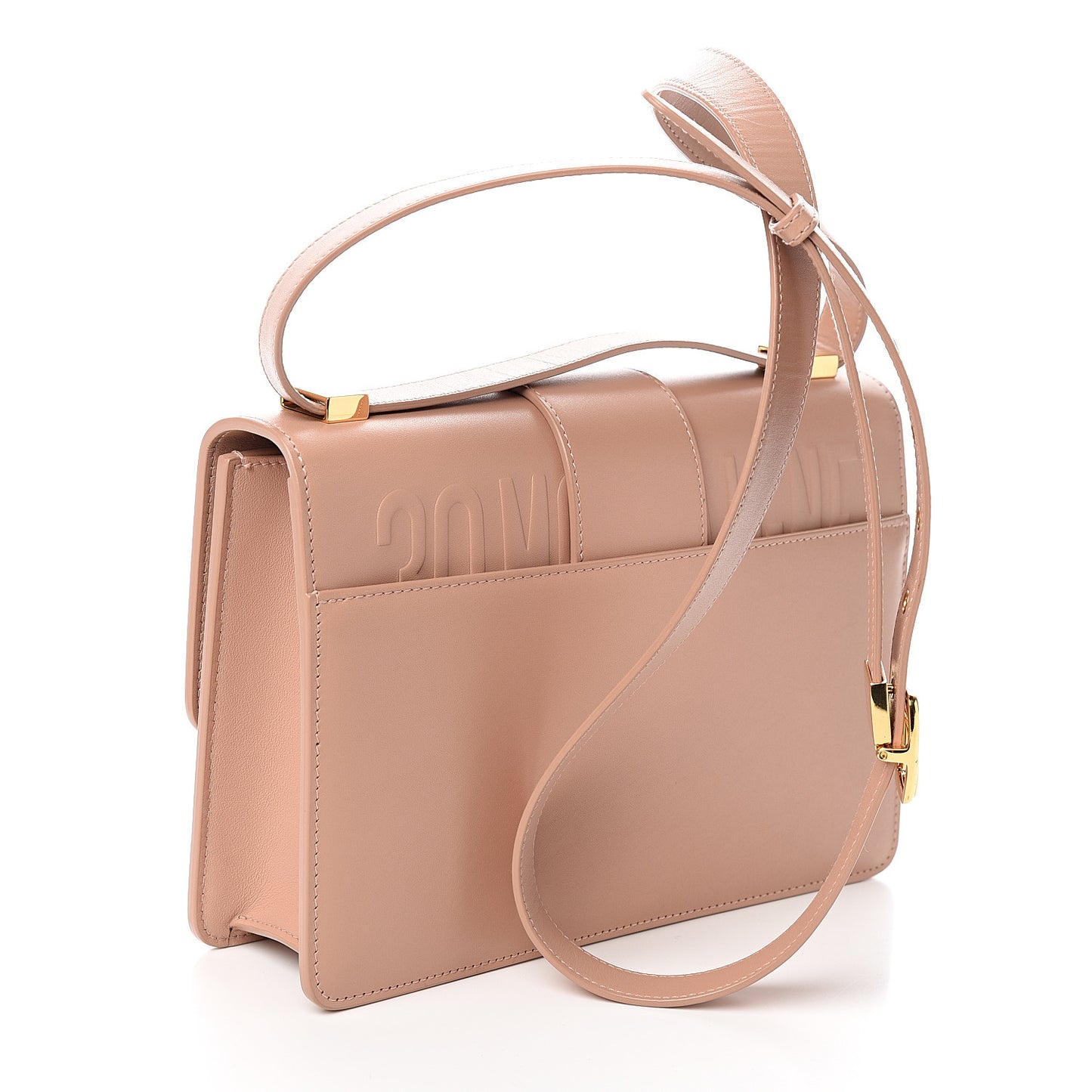 Calfskin 30 Montaigne Flap Bag Pale Pink