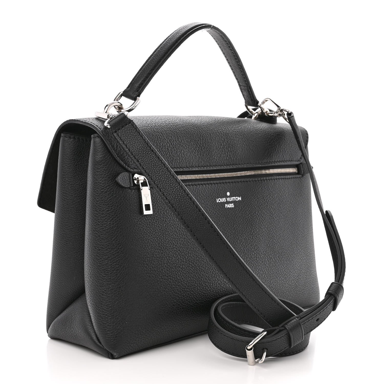 Louis Vuitton Soft Calfskin My Lockme Top Handle Vanille Black 3 of 11
