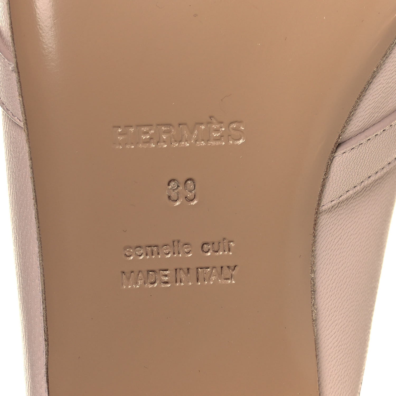 Hermes Goatskin Oz Mules 39 Blanc Poros 6 of 8