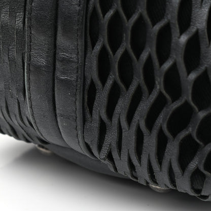 Chanel Calfskin Laser Cut Perforated CC Tote Black 9 of 9