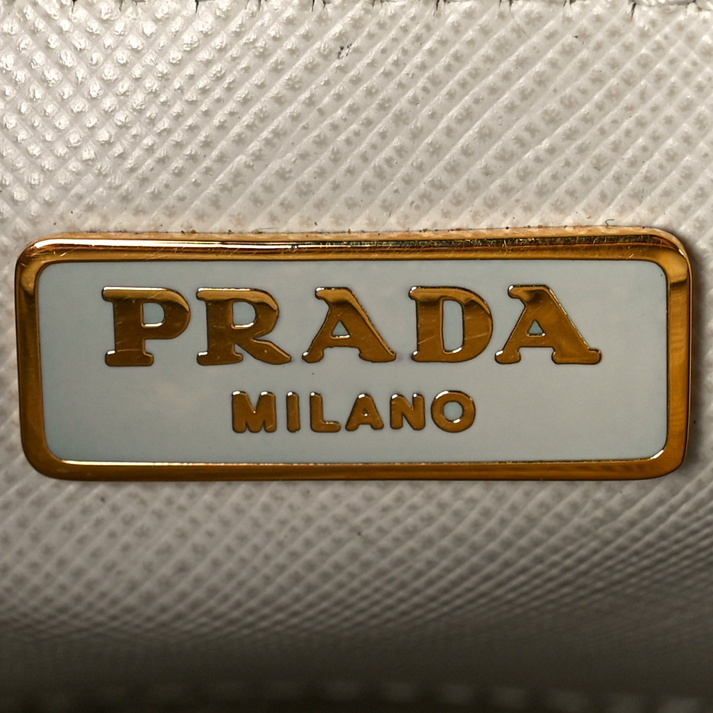 Saffiano Lux Mini Promenade Tote White