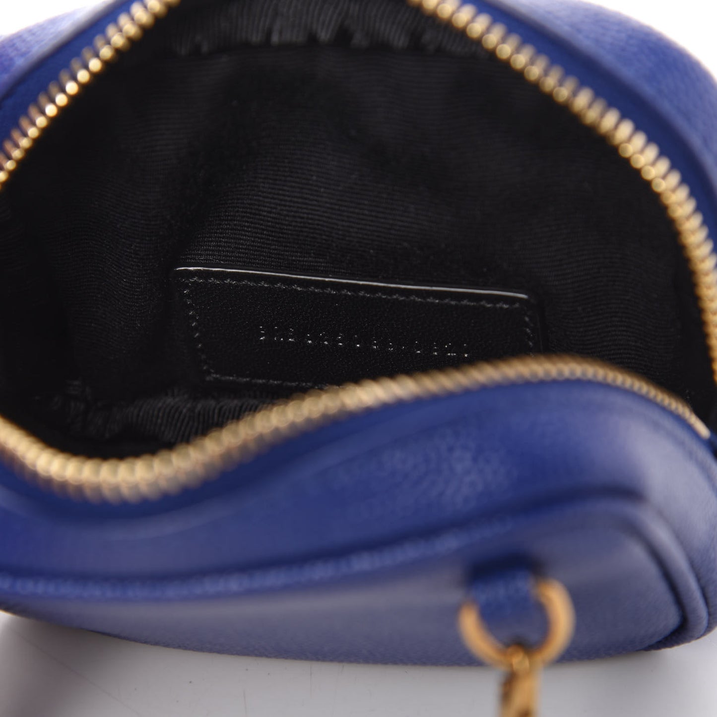 Grain De Poudre Matelasse Monogram Baby Lou Camera Bag Sapphire Blue