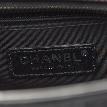 Chanel Aged Calfskin Chevron Quilted Small Gabrielle Hobo So Black 6 of 18