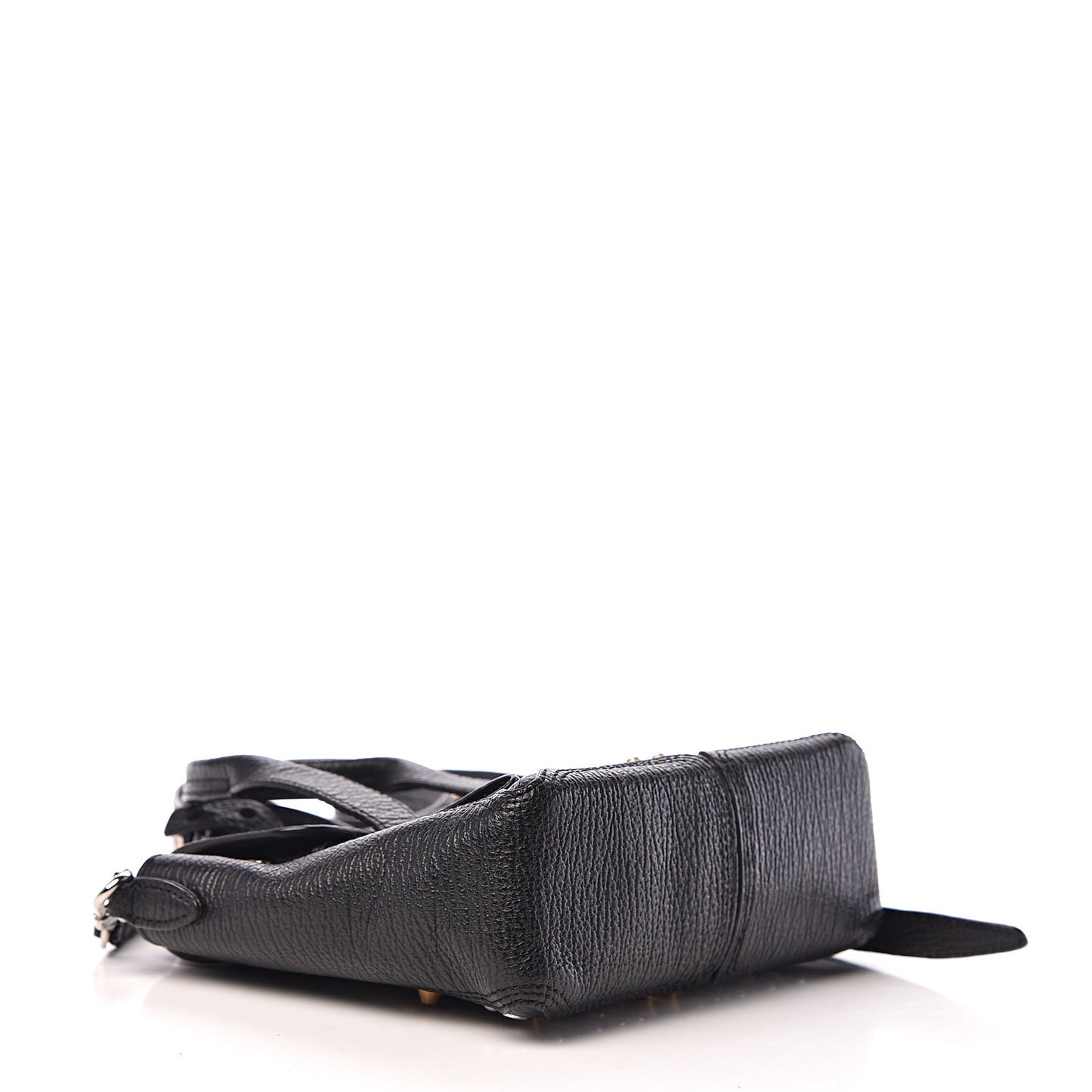 3.1 Textured Calfskin Studded Mini Pashli Satchel Black