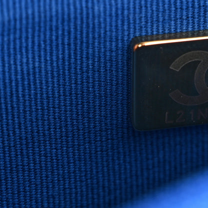 Chanel Tweed Quilted Chanel 19 Wallet On Chain WOC Blue Pink 8 of 14