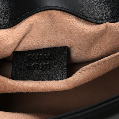 Gucci Calfskin Matelasse Mini GG Marmont Shoulder Bag Black 7 of 10