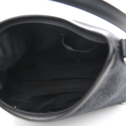 Gucci Denim Monogram Abbey D Ring Hobo Black 5 of 10