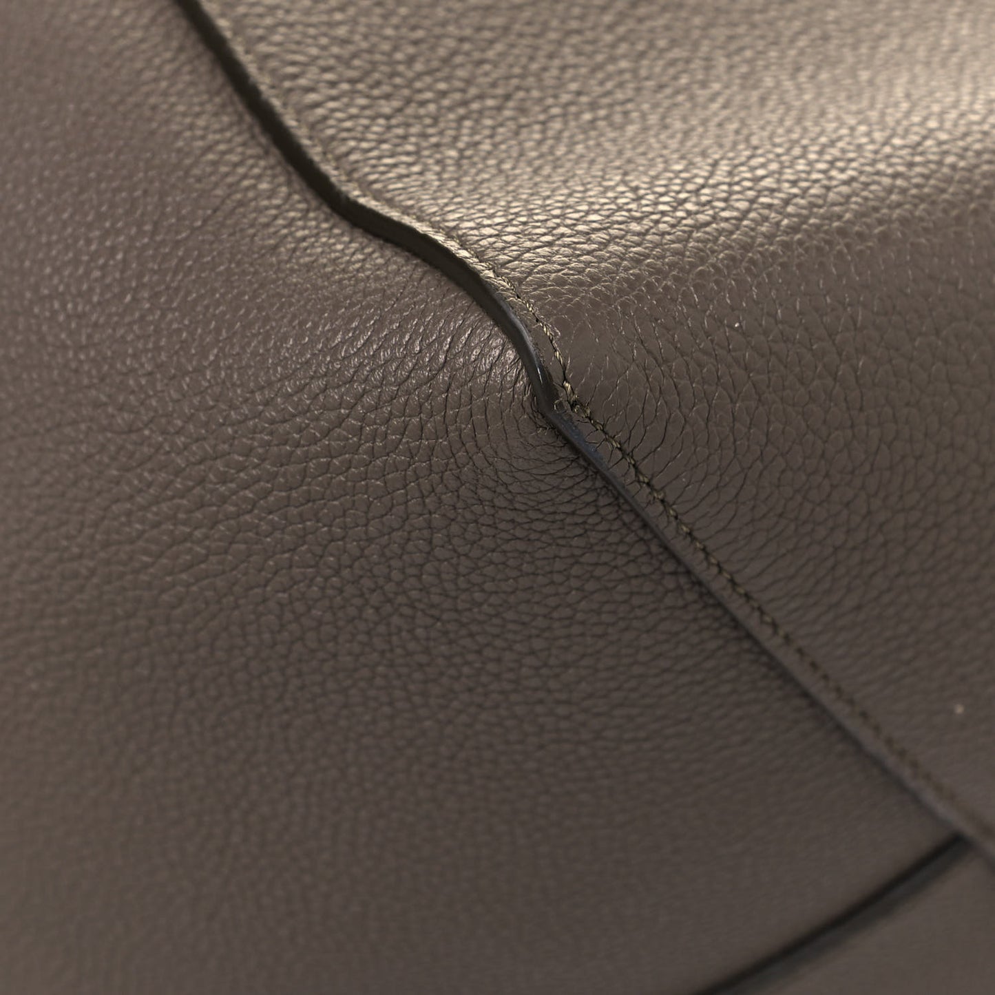 Soft Grained Calfskin Small Belt Cabas Phantom Taupe