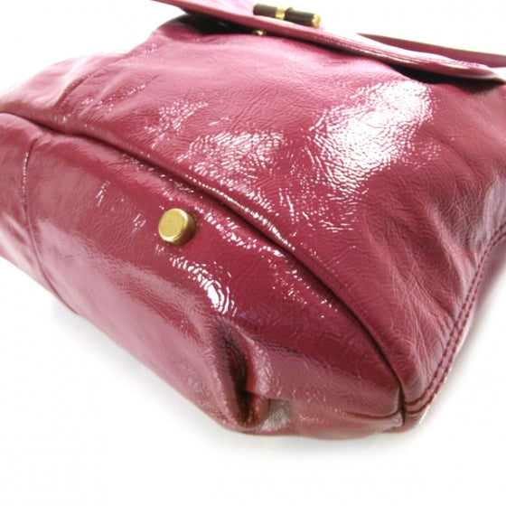 Patent Capri Flap Pink
