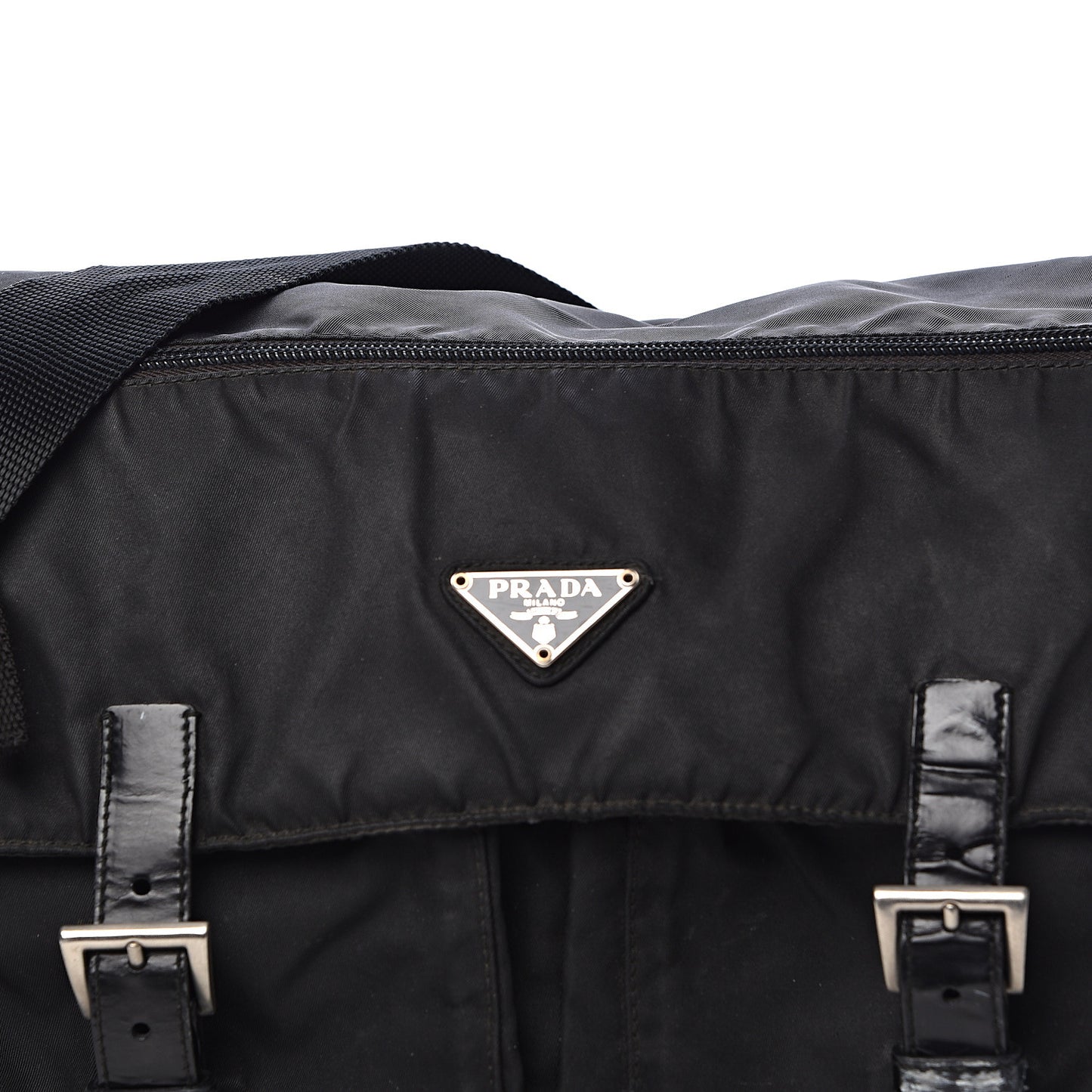 Tessuto Nylon Messenger Bag Black