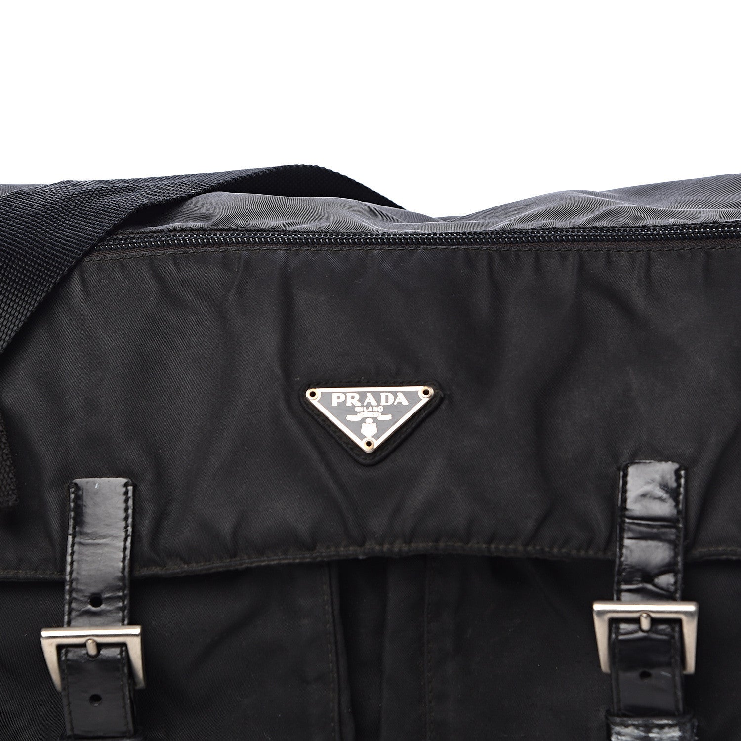 Prada Tessuto Nylon Messenger Bag Black 13 of 22