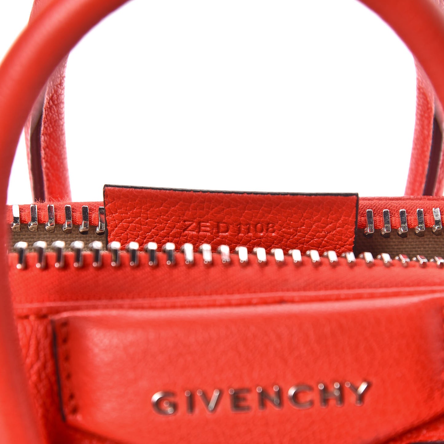 Sugar Goatskin Mini Antigona Pop Red