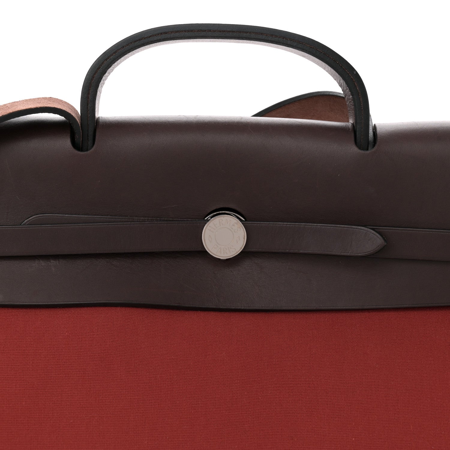 Hermes Toile Vache Hunter Herbag 50 Rouge H Ebene 9 of 13