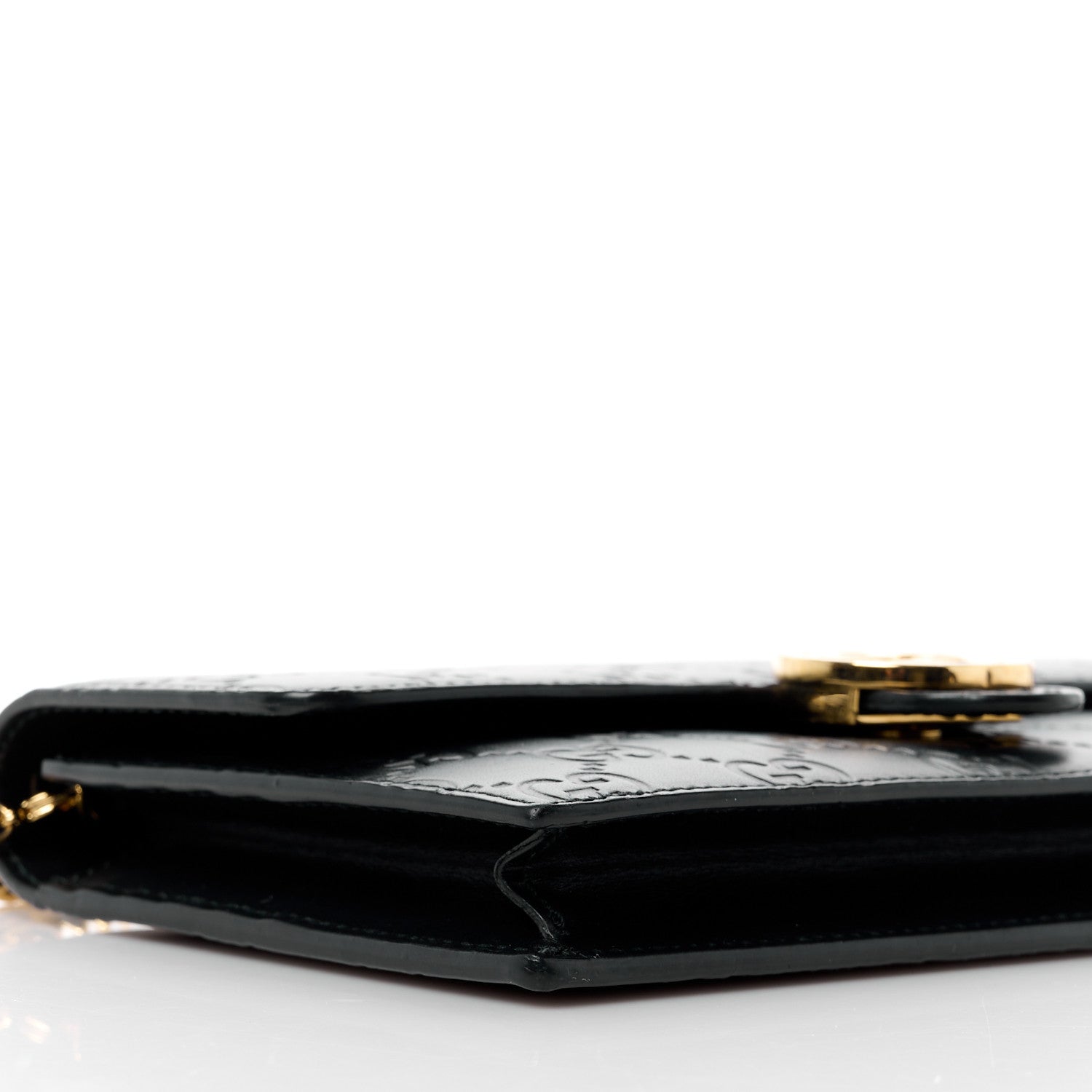 Gucci Guccissima Icon Chain Wallet Black 9 of 12