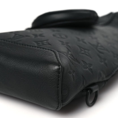 Louis Vuitton Calfskin Shadow Monogram Duo Slingbag Black 10 of 10