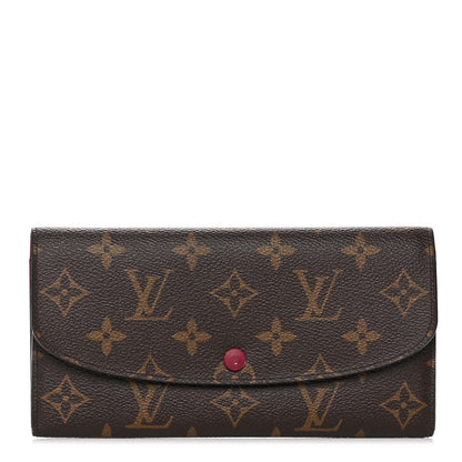 Louis Vuitton Monogram Emilie Wallet Fuchsia 1 of 10