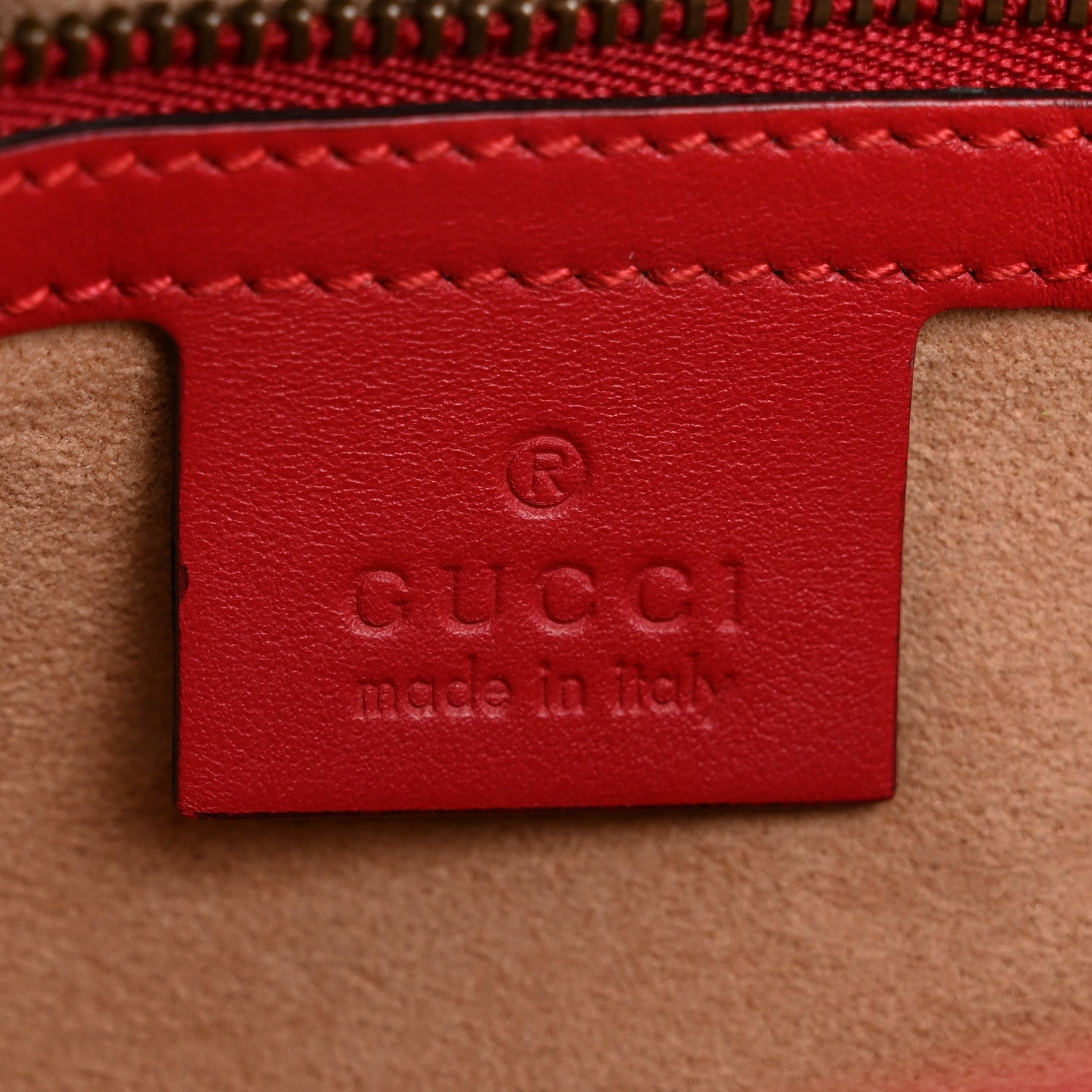 Gucci Calfskin Matelasse Small GG Marmont Shoulder Bag Hibiscus Red 6 of 12