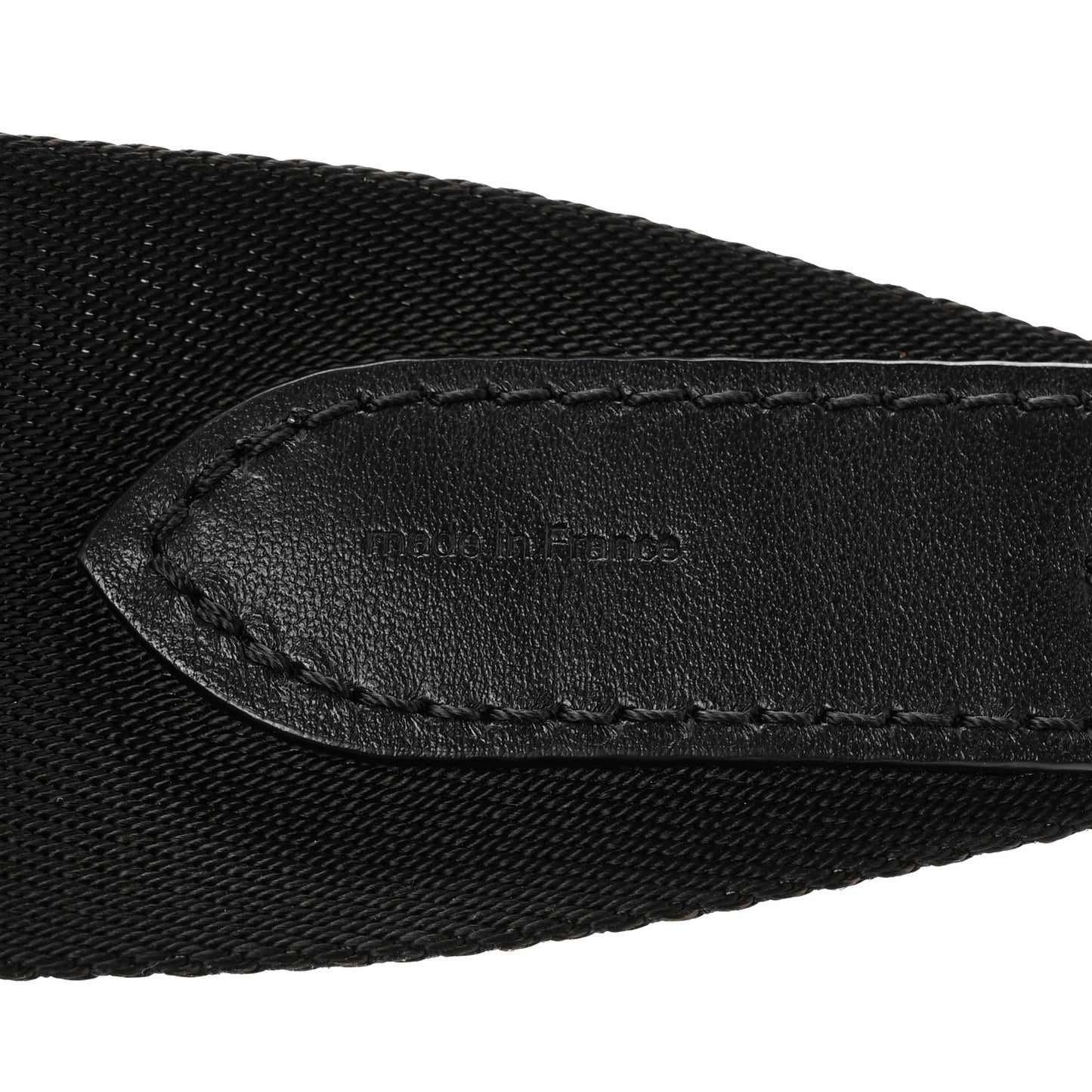 Nylon Jacquard Sporty Bandouliere Shoulder Strap Black