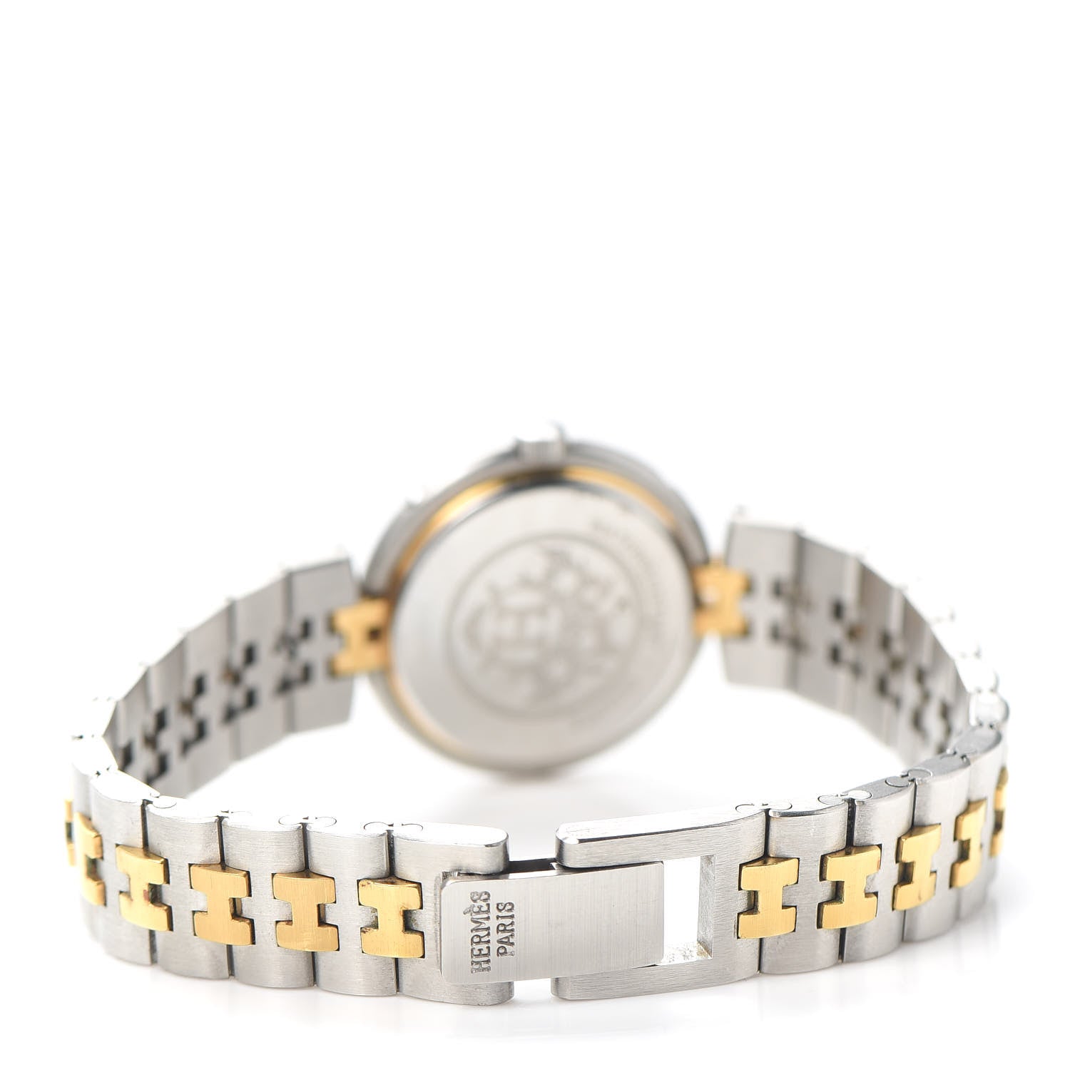 Hermes Stainless Steel 25mm Profile Quartz Watch Gold 3 of 6