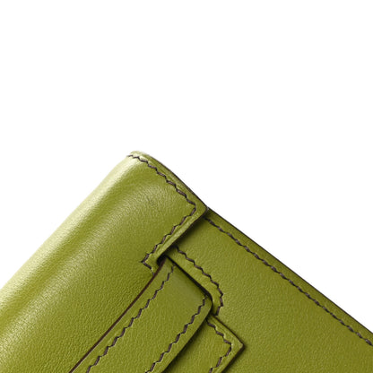 Hermes Swift Kelly Longue Clutch Pochette Vert Anis 11 of 11