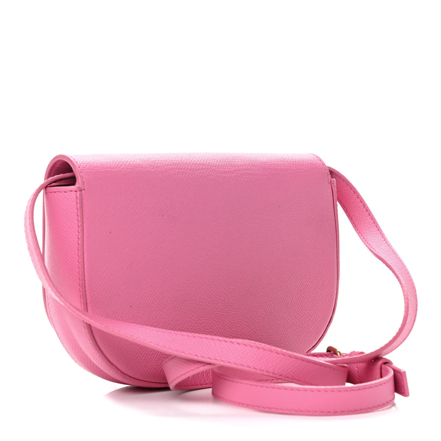 Signature Grained Calfskin Logo Print Ville Day Bag XS Rose Bubblegum Black