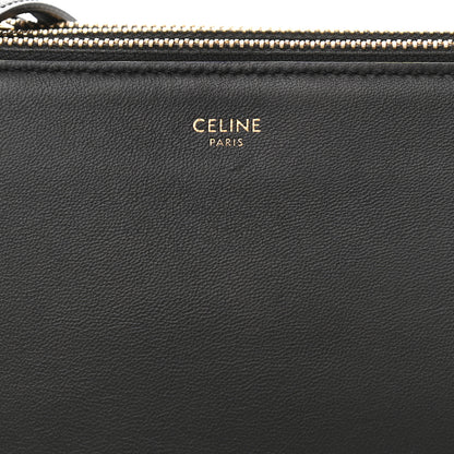 Celine Lambskin Small Trio Crossbody Bag Black 10 of 13